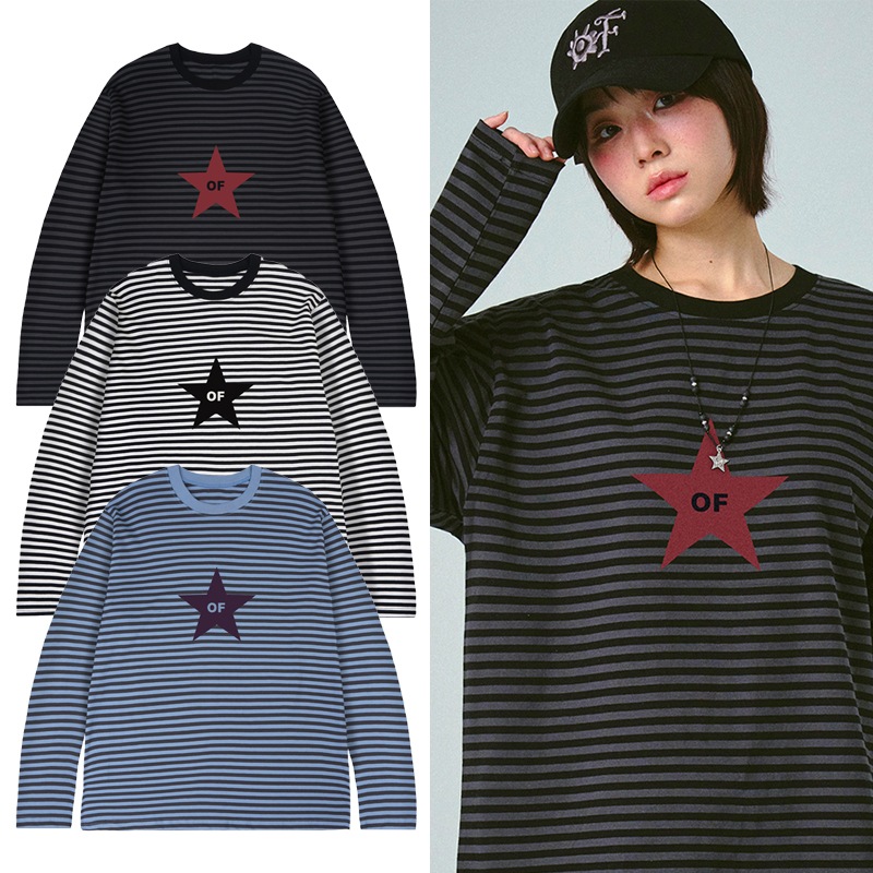 [UNISEX] OF STAR Stripe Long Sleeve_3 color