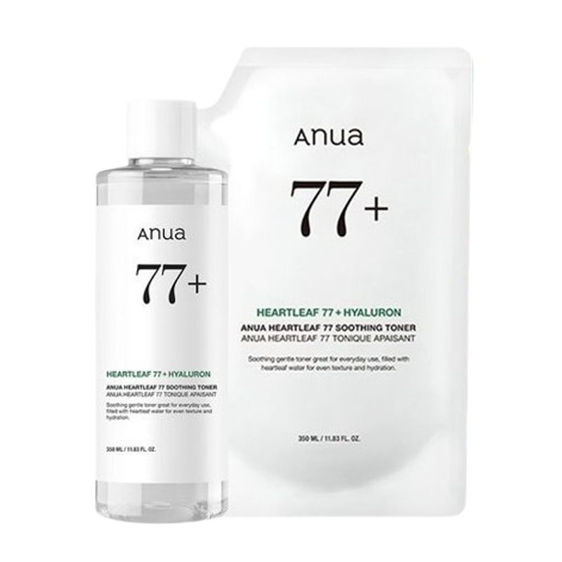 [1+1]ドクダミ77 スージングトナー 350ml 大容量+350ml 詰め替えパック