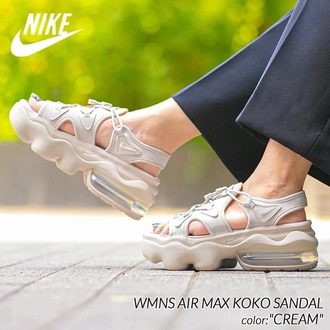 NIKE WMNS AIR MAX KOKO SANDAL "CREAM" ナイキ ウィメンズ エアマックス ココ サンダル スニーカー ( ベージュ クリーム ISLA アイラ ウィメンズ レディー