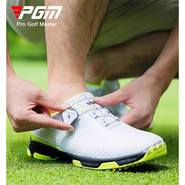 ゴルフ ゴルフシューズ ダイヤル式 ソフトスパイク メンズ スパイクシューズ スニーカー 靴 紳士 防水 人工皮革