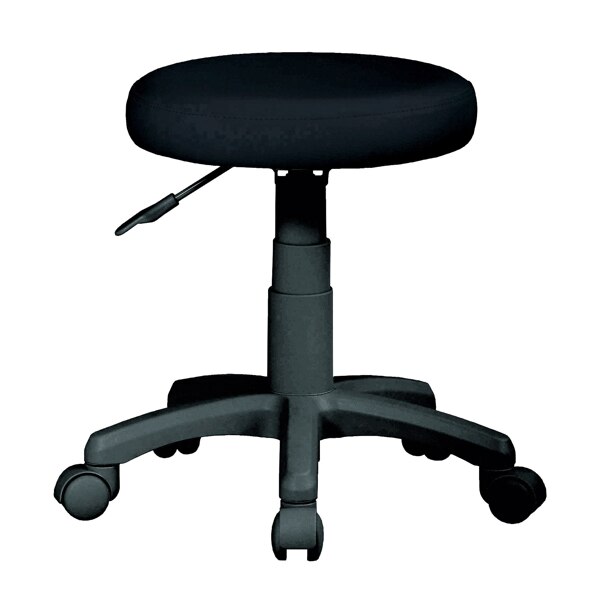 スツール 高さ42－52cm ブラック キャスター付き 椅子 丸椅子 高さ調整 ワークスツール