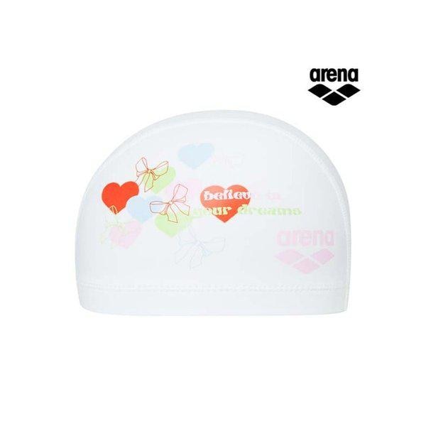 ドリーミングシリコンコーティング水泳帽 A5AC1AL04WHT