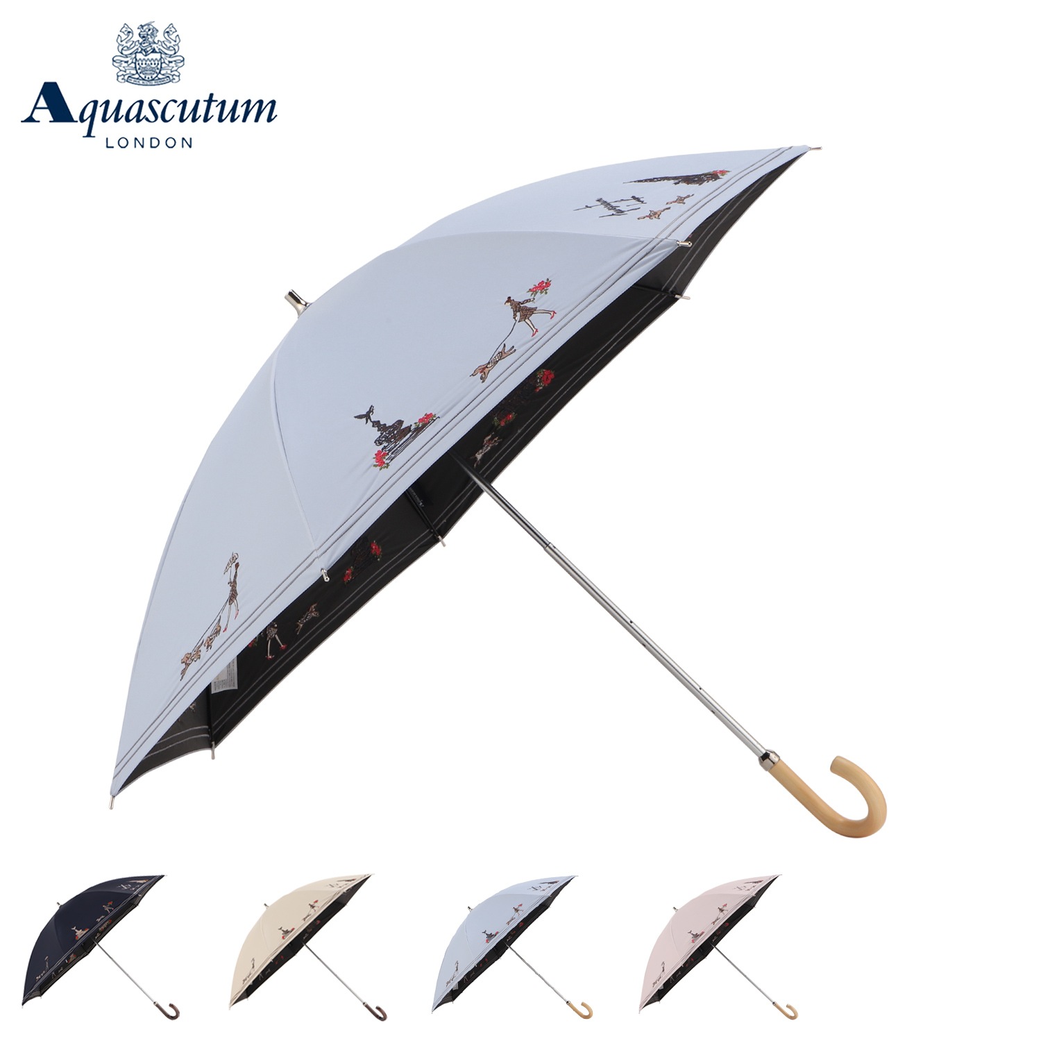 長傘 日傘 雨傘 晴雨兼用傘 レディース 50cm 遮光 遮熱 UVカット サマールド 紫外線対策 1AQ23063