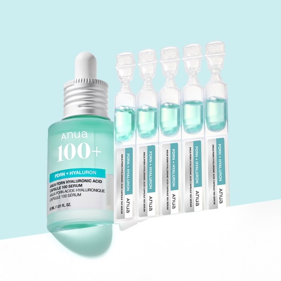 【サンプルセット】PDRN ヒアルロン酸 カプセル100 セラム 30ml（＋限定企画 1mlｘ5個） 毛穴 ケア 韓国話題の人気 美容液