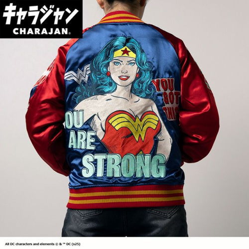 丸眞(マルシン) スカジャン(L) DC ユアストロング　男女兼用 キャラクター キャラジャン CHARAJAN 　4105083700