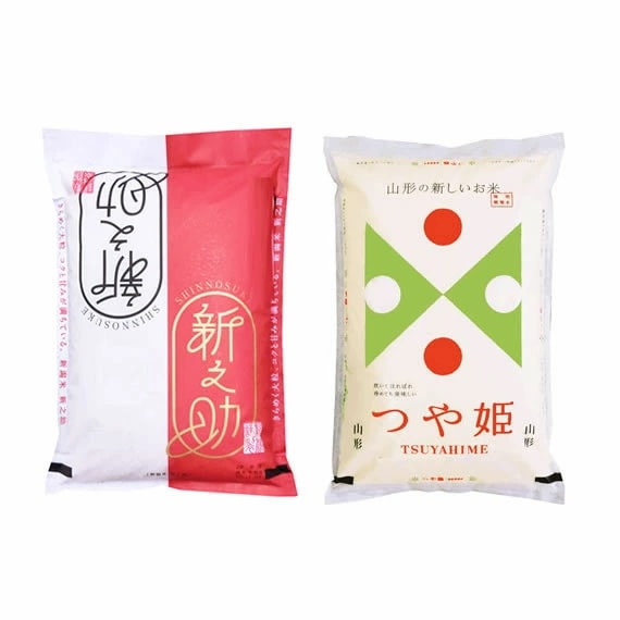 ナイスカップルセット 新之助 と つや姫 各5kg 化粧箱入 令和7年産