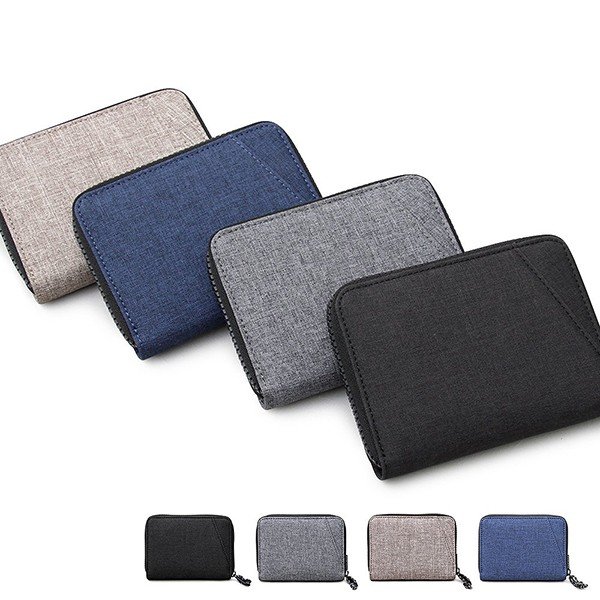 財布 折りたたみ財布 2つ折り財布 ビルフォードウォレット PVCナイロン コンパクト ユニセックス 小物 メンズ ブラック ブラウン グレー ネイビー