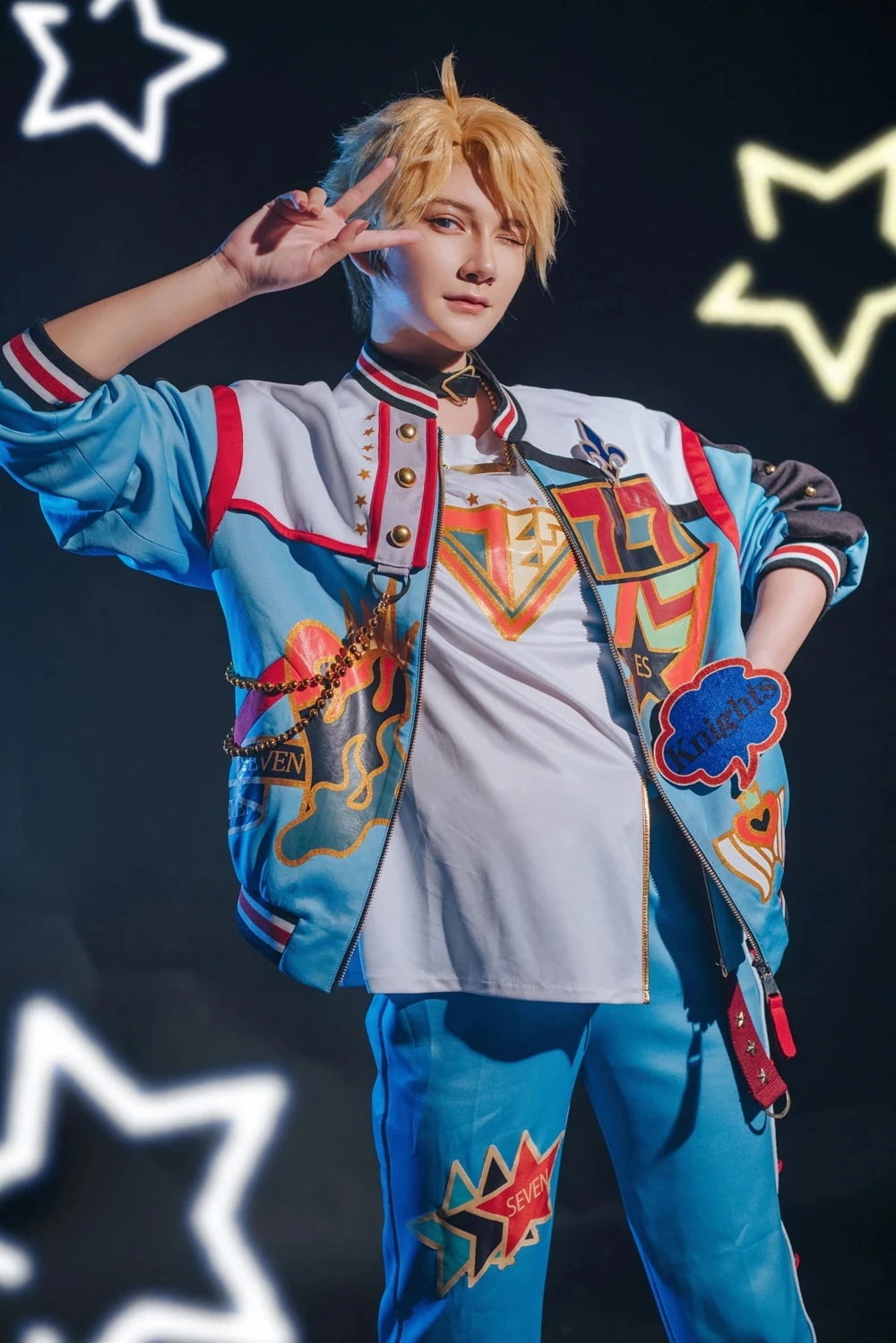 knight Eden ]コスプレ衣装 Fine Rabits コスチューム 七周年 ハロウィン期間限定30％ あんさんぶるスターズ UNDEADパーティーイベント用品コスプレ変装仮装