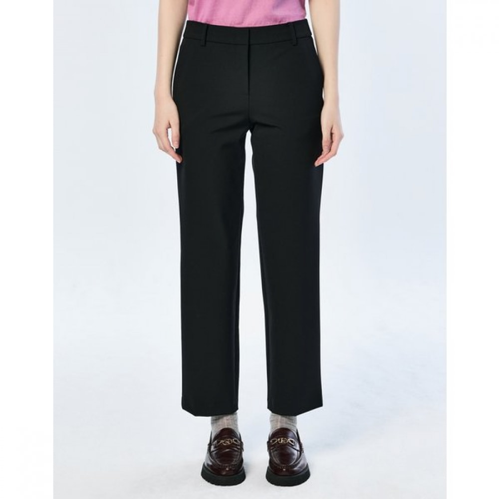 [25SS] ナイロンブレンドストレートフィットパンツブラックHSPA5AC11BK