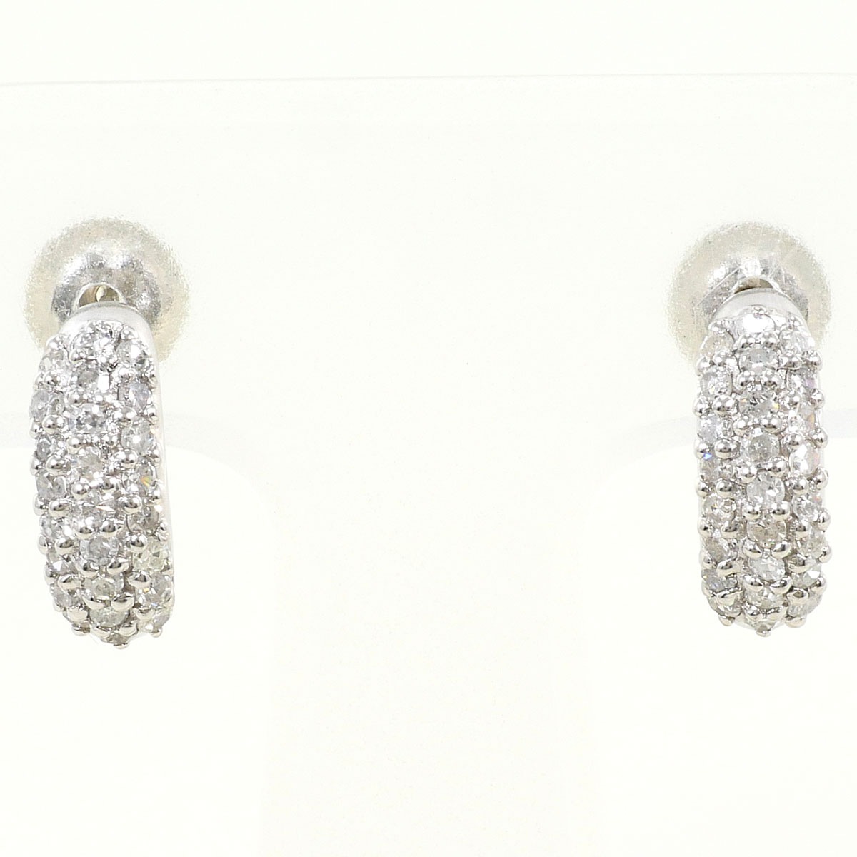 PT900 プラチナ ピアス ダイヤモンド 0.25ct 総重量約2.2g ジュエリー 中古