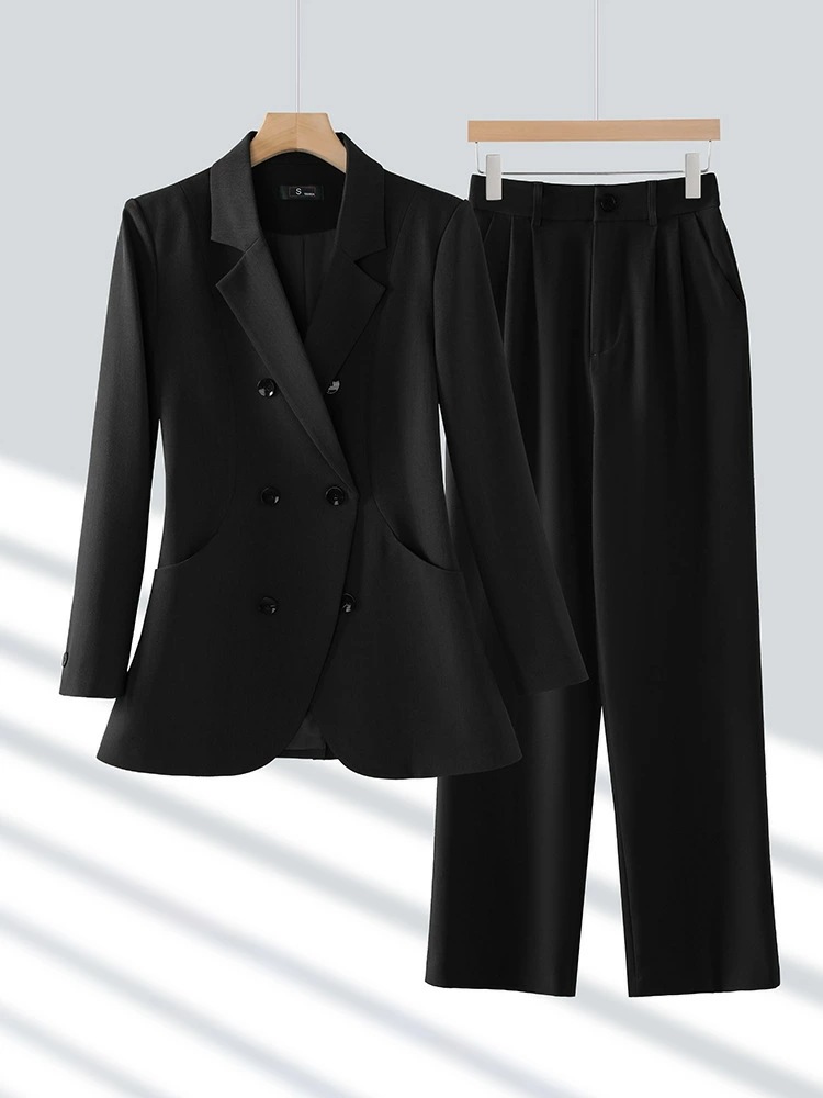 スーツ レディース ブラック 秋 新作 仕事用 ビジネス フォーマル 管理職