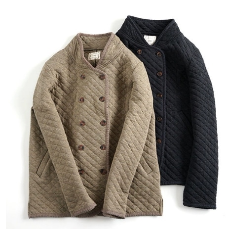 レディース コート アウター 上着 長袖 スタンドカラー ポケット キルティング 薄手 コットン 大人可愛い きれいめ シンプル カジュアル 上品 おしゃれ クール エレガント キュート ナチュラル