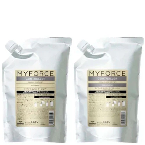 【SET】マイフォース コントローラーシャンプー&トリートメント 1000ml/1000g (ブリーチ 髪 ブリーチ剤 脱色剤 ハイトーン ブリーチ毛 ブリーチケア 切れ毛 ダメージ)