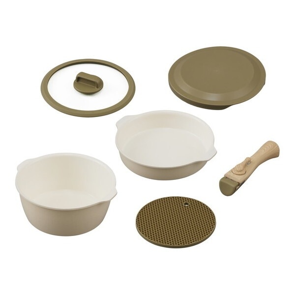 フライパンセット お皿になるフライパン6点セット IH対応 DPAN-6Sアイボリー メーカー直送