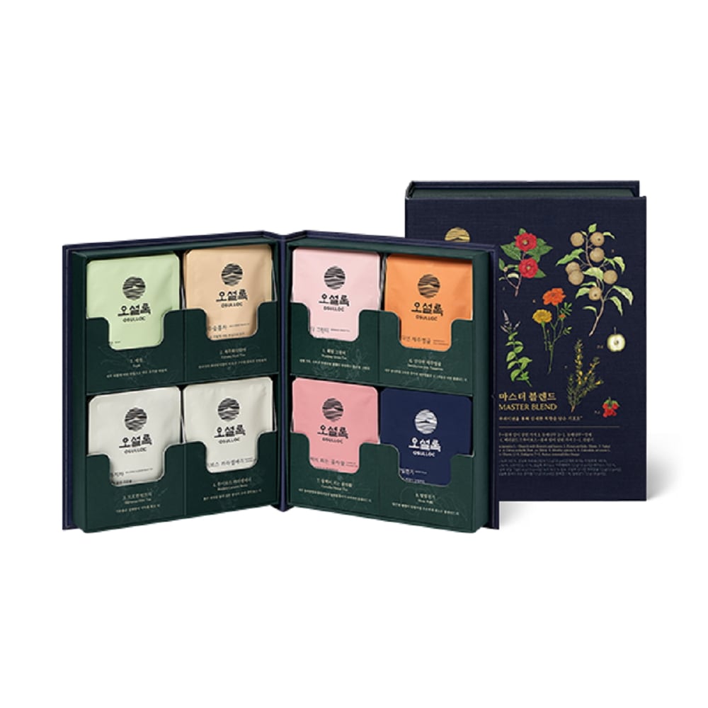 韓国-K MEALマスターブレンドマスターのブレンドで誕生したオソルロックならではの済州の香りを盛り込んだ代表ブレンドティー集セット-K FOOD