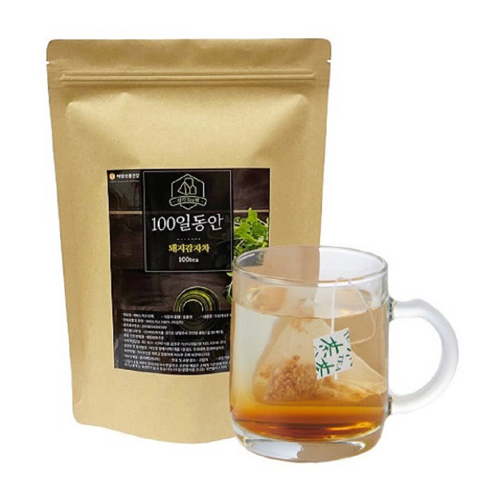 韓国-K MEAL-きくいも茶 三角ティーバッグ(100個入り)1.2gでさらに濃くソウル市選定の優秀商品安全な新素材ティーバッグ網適用健康茶真心KFOOD