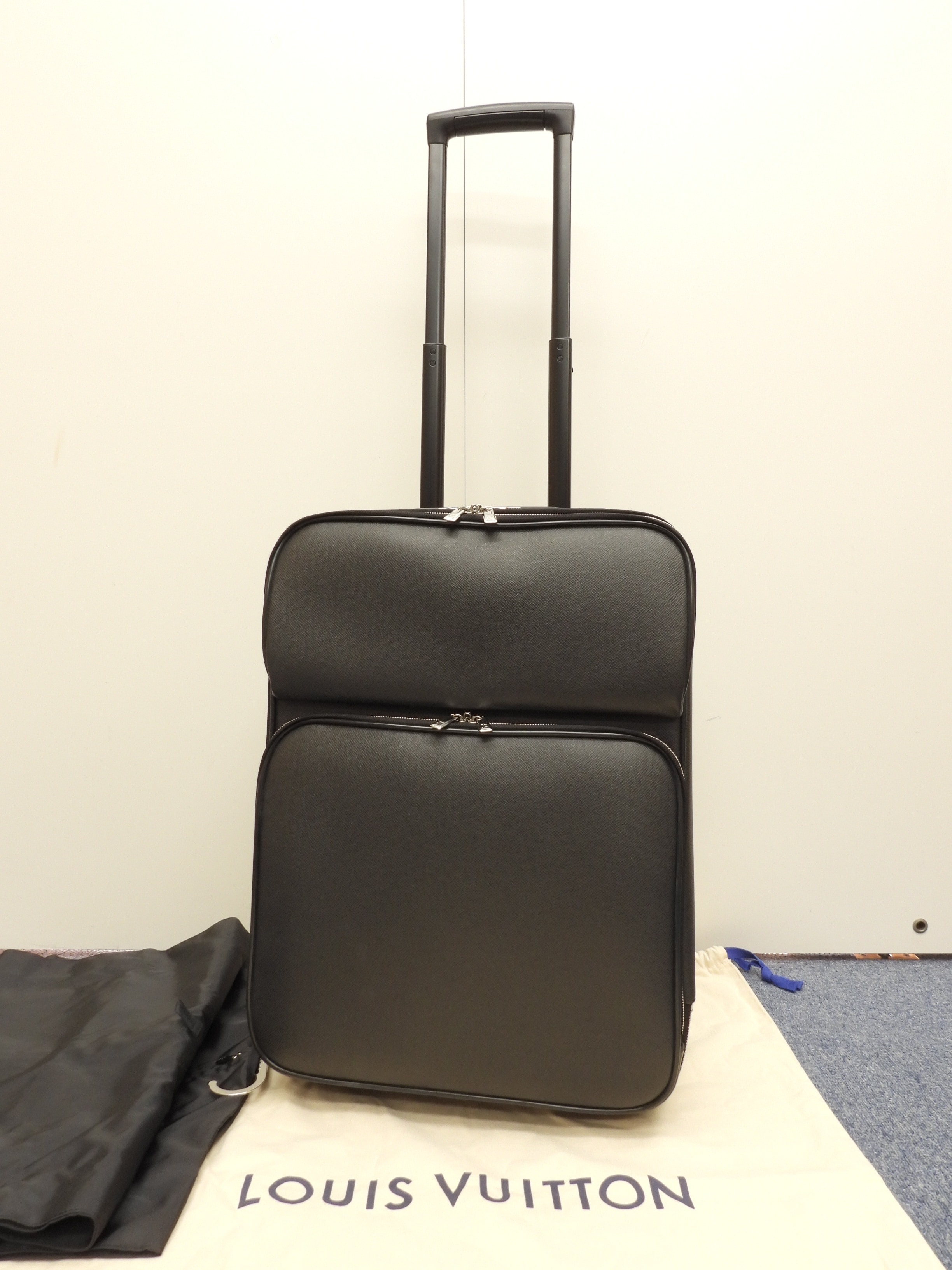 ルイヴィトン ペガスビジネス55 M23342 タイガ黒 PCケース付キャリーバッグ 極美品@MB0141