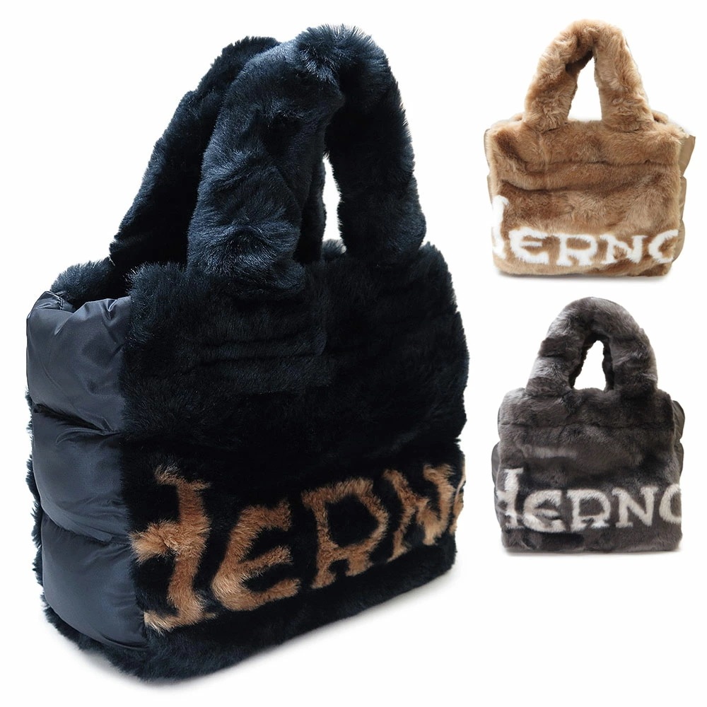 ハンドバッグ レディース トートバッグ フェイクファー エコファー ロゴ BAG00011D 12422