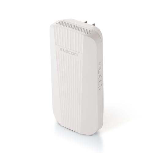 エレコム WiFi 無線LAN 中継器 Wi-Fi6 11ax 2402＋574Mbps コンセント直挿し EasyMesh対応 離れ家モード搭載 ホワイト WTC-W602-W