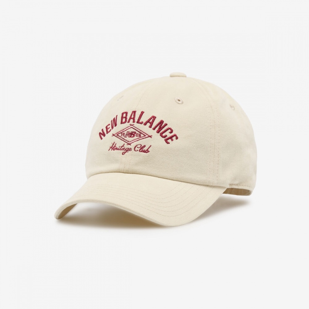 ニューバランス アーチ型 ヘリテージ ボールキャップ (CREAM) NBGDFF1107