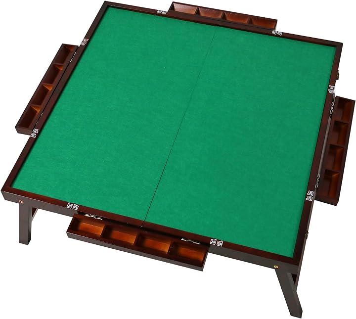 麻雀卓 点棒入れ 折りたたみ 予備マット付属 70cmx70cm( 70cmx70cmx30cm)