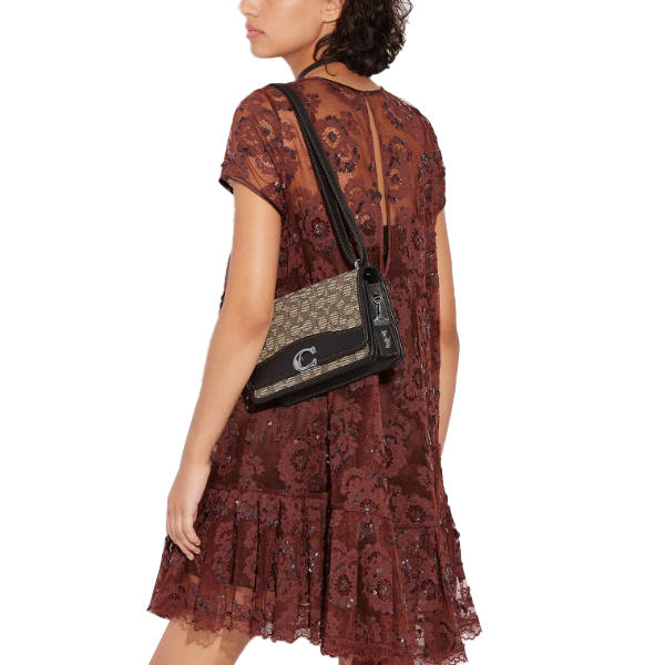 Bandit Shoulder Bag In Signature Textile Jacquard CD709