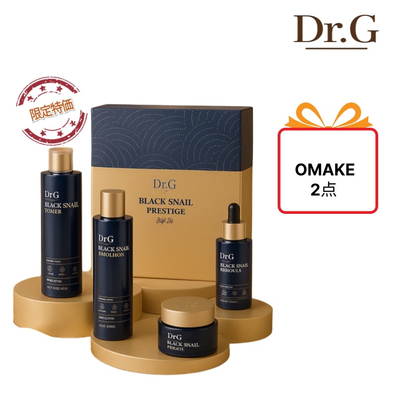 [Olive Young 話題アイテム] ブラックスネイル 4点セット 化粧水150ml＋乳液150ml＋アンプル50ml＋大容量クリーム50ml