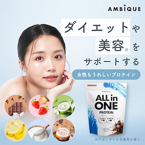 オールインワンプロテイン 1kg 置き換え ダイエット 抹茶ラテ カフェオレ ストロベリー バナナ ヨーグルト チョコレート マルチビタミン ミネラル配合 ホエイ