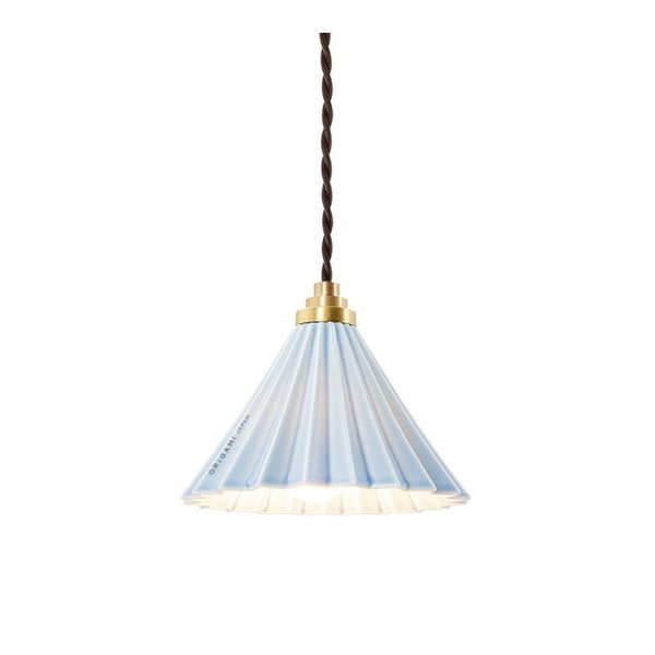 gram8 TC-1512-BR/MBL DRIPPER LAMP ペンダントライト コンセントタイプ マットブルー ブラウンコード [LED電球付属] メーカー直送