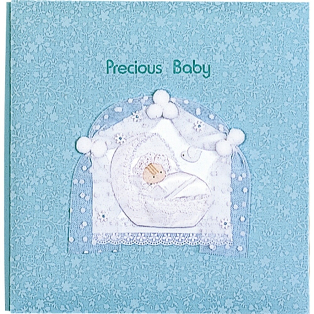 フエルアルバム 誕生用 L プラコート台紙 プレシャスベビー ブルー ア-LB-605-B