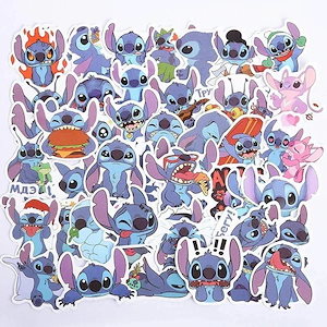 リロスティッチ ハンドブックステッカー 50枚 防水粘着文具箱ステッカー 漫画ステッカー68