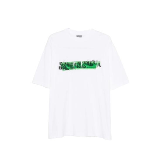 BALENCIAGA Men Tops 764235 TUVI6 9000 WHITE BLACK