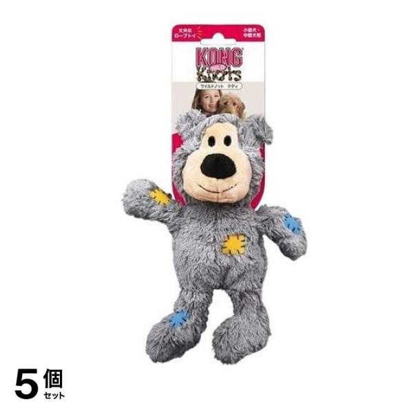 コング ワイルドノット テディ M グレイ 1個入 5個セット