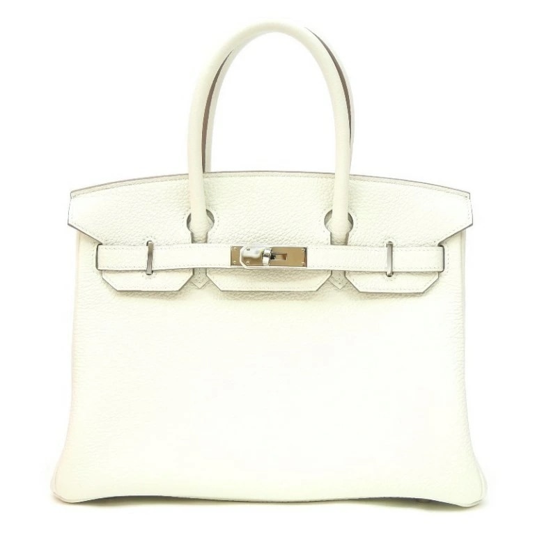 エルメス HERMES ハンドバッグ バーキン30 B刻印 SV金具 グリペール トリヨンクレマンス(68555)