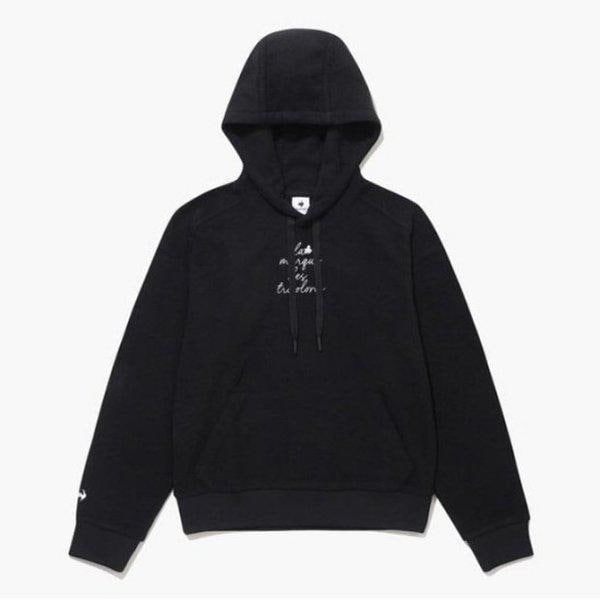 ゴルフTシャツ KQF GP422LRLO2-BLCK 女性 ソリッド フード フリース Tシャツ / BLCK