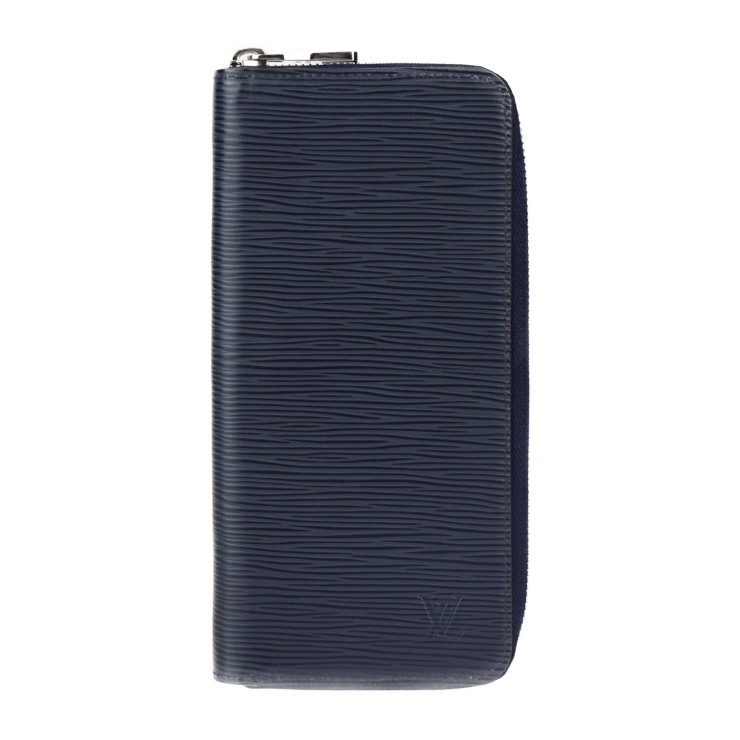 超美品 LOUIS VUITTON ルイ ヴィトン 長財布 M60964 ジッピーウォレット ヴェルティカル エピ レザー ブルーニュイ シルバー金具 ラウンドファスナー ビトン ブルー系 本物保証
