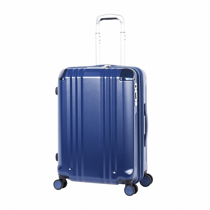 ハードキャリーケース デカかるEdge 拡張タイプ 4～6泊 52L＋8L ALI-089-22W-MNV マットネイビー