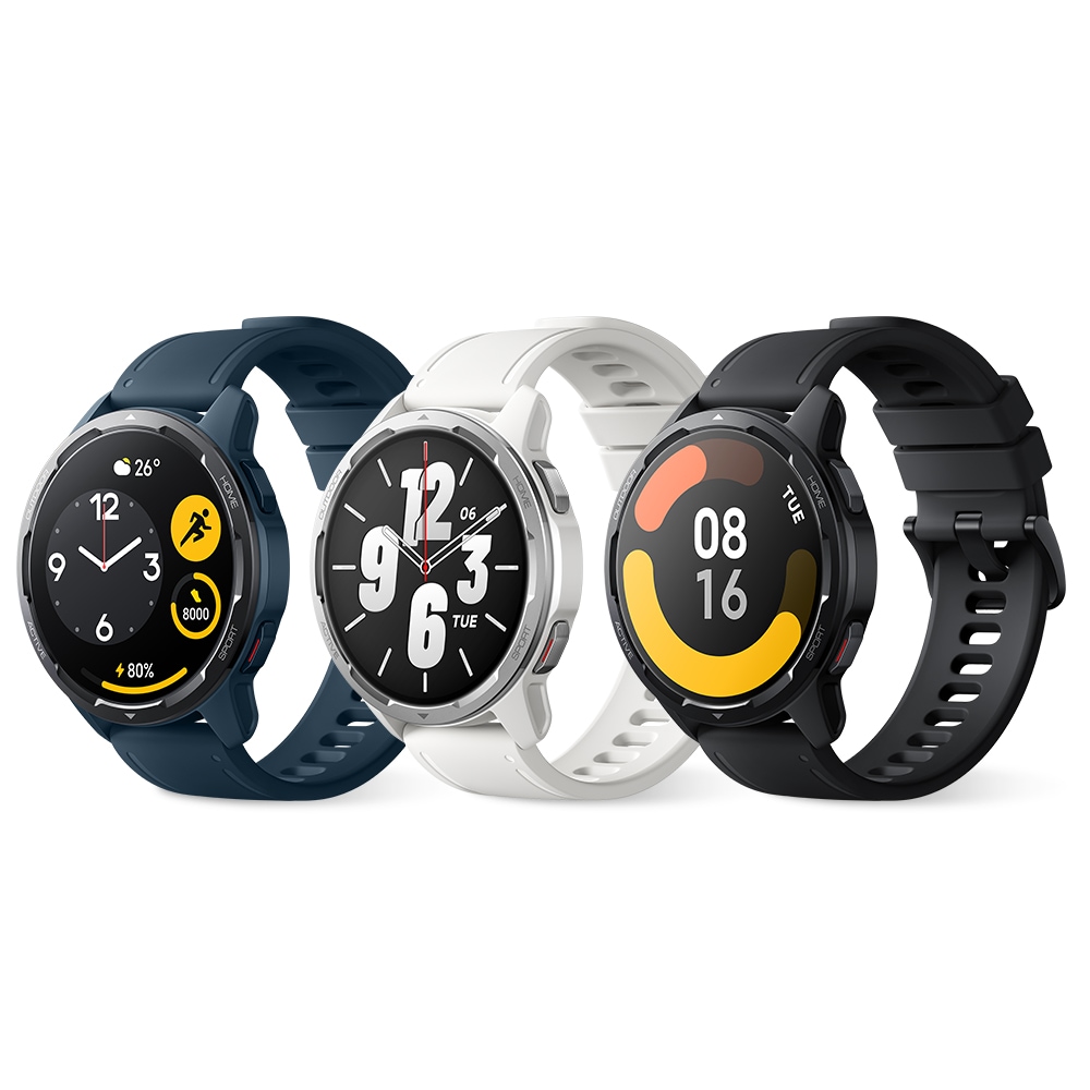 年末のプロモーション特価！ スマートウォッチ 通話機能 Active S1 Watch Xiaomi マグネット充電 最大24日連続使用 470mAh  1.43インチ マイク＆スピーカー GPS 5ATM防水 睡眠追跡 血中酸素 スマートウォッチ本体 カラー:オーシャンブルー -  flaviogimenis.com.br