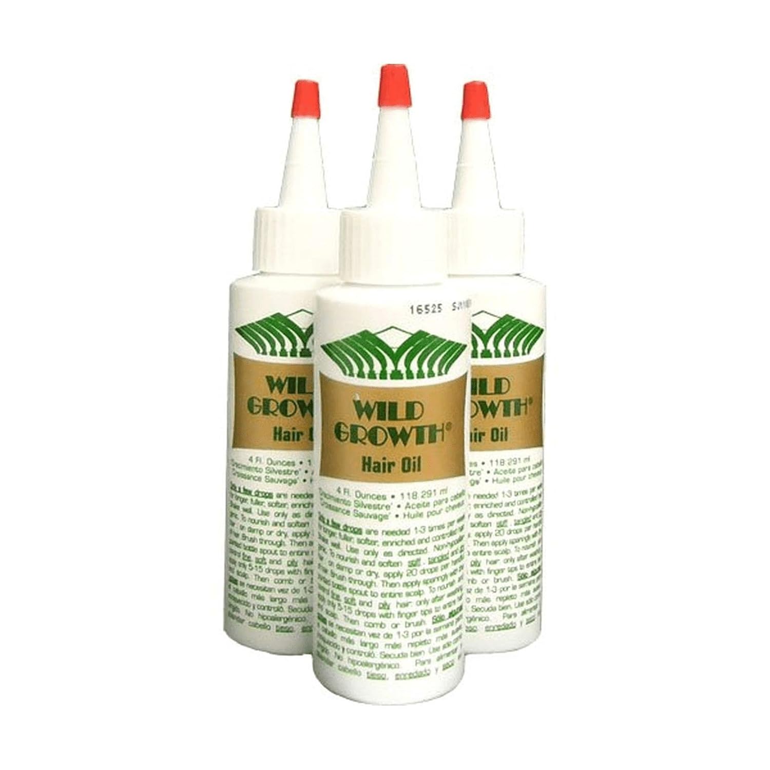 ワイルドグロースヘアオイル 3pcs x 4oz