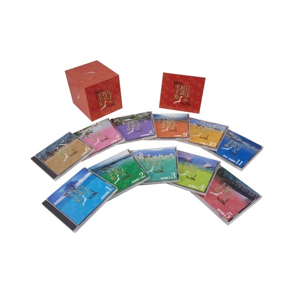 にっぽん民謡玉手箱 (CD11枚組) 別冊歌詞ブックレット カートンBOX付き 解説：音楽文化研究家 長田暁二 (ミュージック)