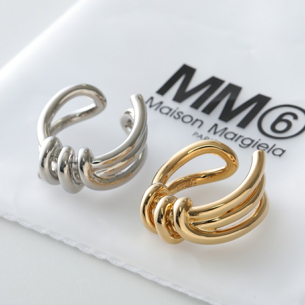 MM6 エムエムシックス メゾンマルジェラ ノットリング SM6UQ0112 P8858 レディース アクセサリー 指輪 真鍮 カラー2色
