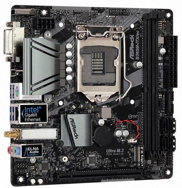 ASRock B365M-ITX/ac LGA 1151 (300 Series) Intel B365 HDMI SATA 6Gb/s USB 3.1 Mini ITX Intel Motherbo