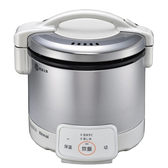 ガス炊飯器 ジャー機能付 3合 グレイッシュホワイト プロパンガス用 RR-030VQ-W-LP
