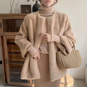 コート 毛皮コート レディース 冬 40代 新品 アンゴラコート もこもこ エコ毛皮 モコモコ 暖かい フェイクアンゴラ毛皮ジャケット 韓国風 アウター 上品 着痩せ