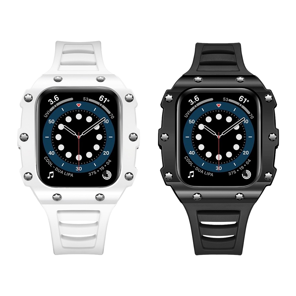 アップルウォッチ バンド Apple Watch 40/41/44/45mmに対応 耐衝撃 保護カバー エッジ保護 コンパチブル 防汗 柔軟 通気 男女兼用 iWatch Series おしゃれ贈り物