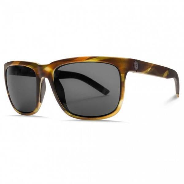 サングラス Electric Visual Knoxville S Matte Olive Tortoise / OHM Grey Sunglasses
