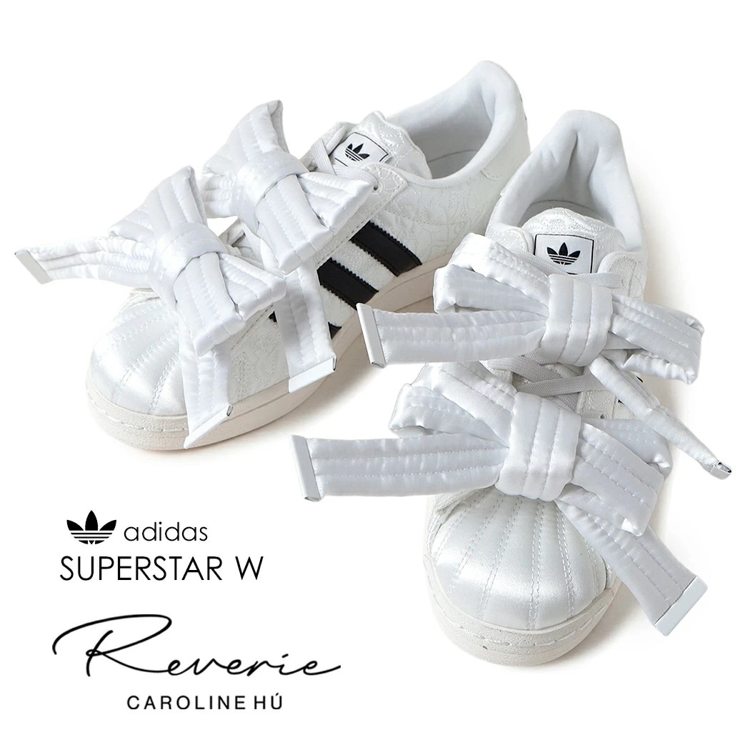 adidas アディダス スーパースター ウィメンズ スニーカー SUPERSTAR W WHITE Caroline Hu ( 白 ホワイト コラボ 韓国 キャロラインフー JQ4305 )