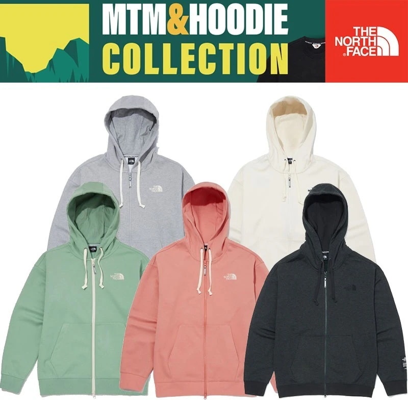 韓国正規品保証 関税負担なし NJ5JM02A TNF ESSENTIAL HOODIE ZIP UPデイリー 基本 着装 男子 女子 人気 韓国 ファッション 男女共用 アウトドア