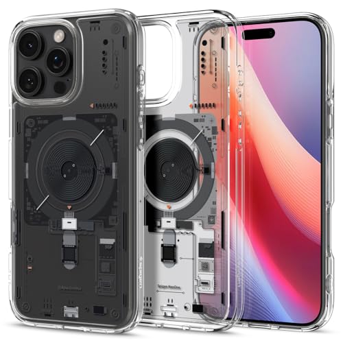 iPhone 16 Pro ケース MagSafe対応 クリア ストラップホール 米軍MIL規格 ウルトラ・ハイブリッド・マグフィット ACS08792 (ネオ・ワン)