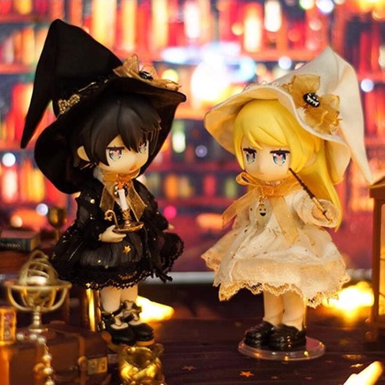 【10cm】オビツ11服 ob11服 1/12ドール服 1/12服 着せ替え人形 1/12ドール 人形服 かぼちゃ魔法セット 2色 GSC BJD ワンピース ロリィタ スカート ドレス 魔法少女 魔